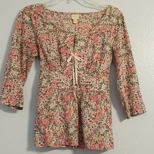 Plenty Pink Rose peasant top